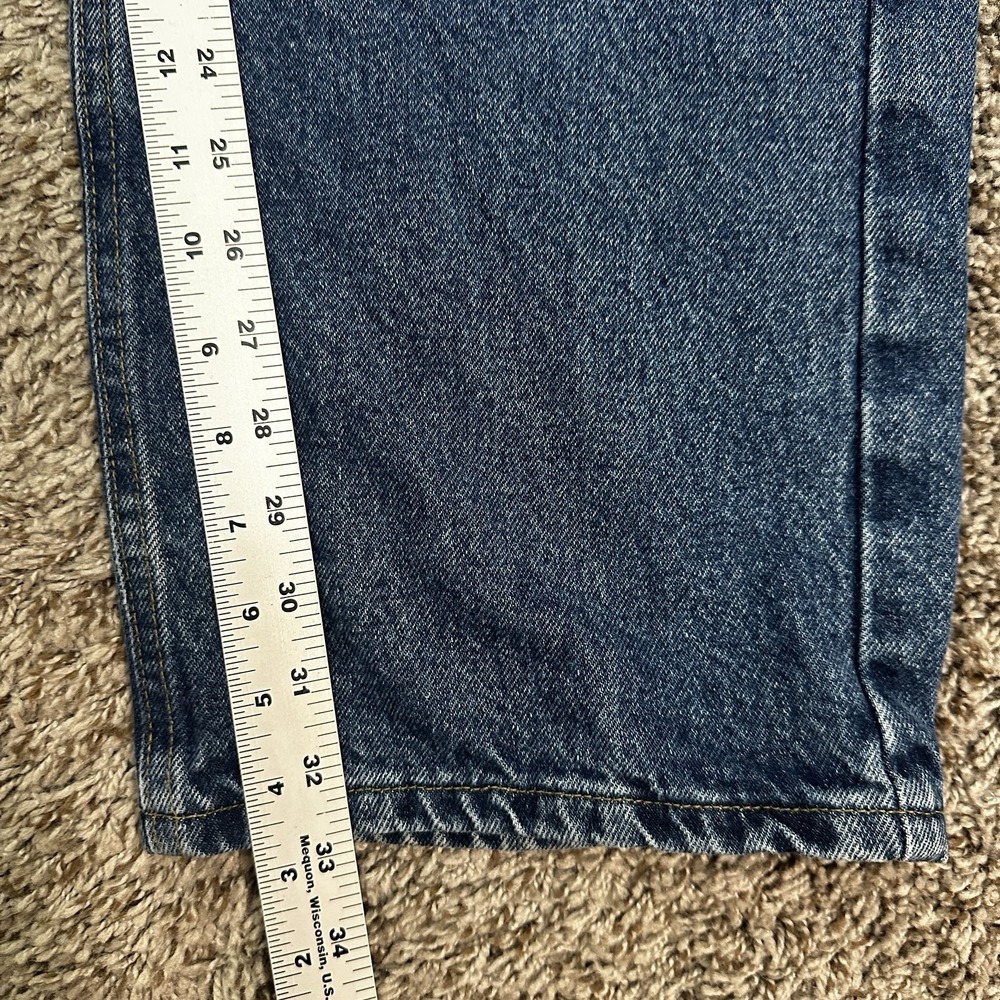 Carhartt B167 DST Loose Fit Jeans Mens 34x33 Tag (36x34) Denim Workwear Pants - Picture 8 of 9